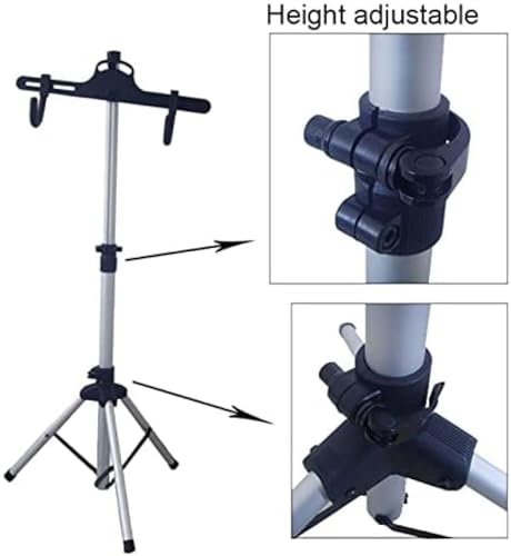 Soporte de reparación de bicicletas, soporte ligero de aleación de aluminio ajustable para mantenimiento de bicicletas de montaña y carretera