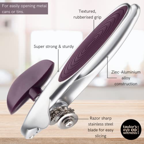 Premium 2-in-1 Manual Can Opener, Taylors Eye Witness, Easy to Use Tin Opener - Image 4