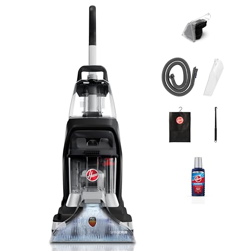 Image of Hoover Powerscrub XL Pet Carpet Cleaner & Hard Floor Vacuum Cleaner for Home & Office, SpinScrub XL for tough stains and HeatForce for fast drying