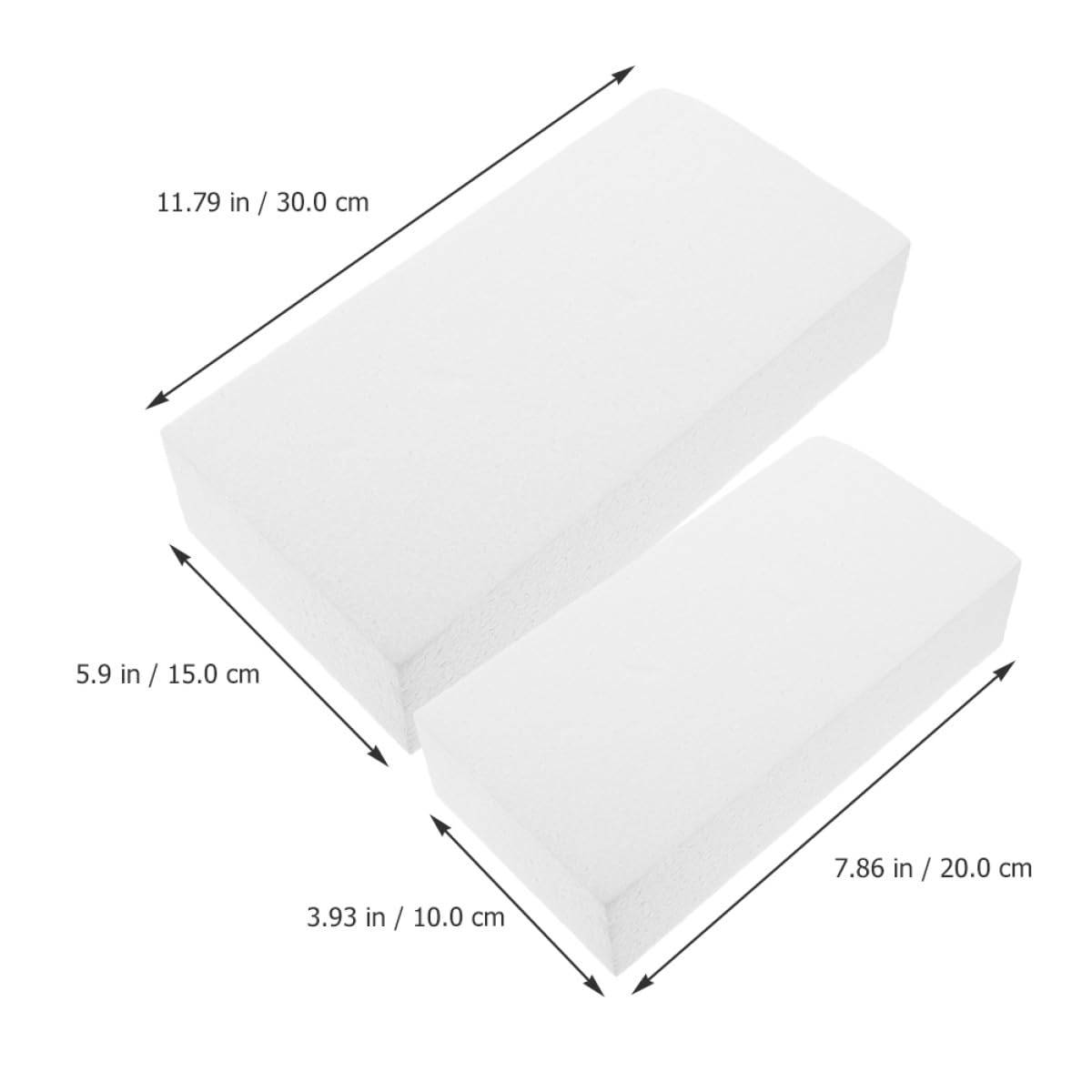 Lot De 6 Dés Géants En Mousse EVA Vierge – 10 Cm – Pour DIY, Jeux Et Fêtes – Blancs, Coins Ronds