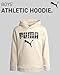 PUMA Boys' Athletic Hoodie - Performance Fleece Pullover Graphic Sweatshirt for Boys (Sizes: 8-20), Size 14-16, Tan Combo