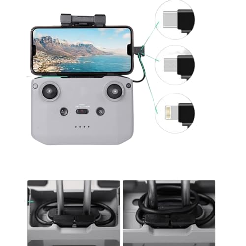 Image of ELFOG Data Cable Suitable For Mavic Air 2S / DJI FPV Flight Glasses V2 / Mavic Mini2 / Osmo Pocket 2 Mobile Phone Tablet Remote Control Cable 15cm Type-C to Type-C Cable(TYPE C)