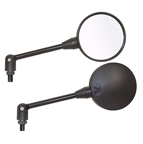 Espelho Par Retrovisor Micro Redondo 90 Graus Articulado Universal Moto Honda (24938)