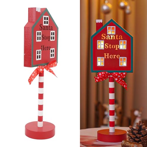 Panneau de Noël Stop Here LED pour égayer un bureau trop sombre - 5