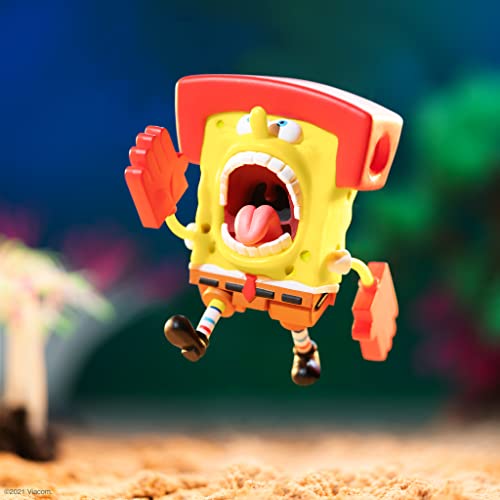 Super7 Spongebob Squarepants Kah-Rah-Tay Spongebob 3.75 In Reaction Figure #TOP2