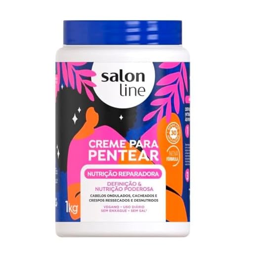Creme Para Pentear - Nutrição Reparadora, 1 Kg, Salon Line