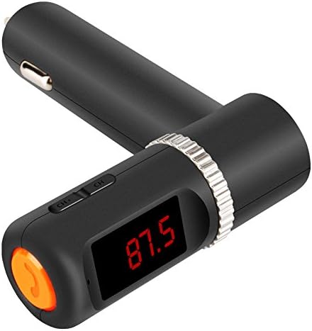 Digiplus FM Transmitter, Bluetooth Wireless A2DP musc streaming adapter FM Transmitter Radio Car Kit with 3.5mm AUX Plug and Two 5V 2.1A Rapid Car Charger for iPhone 6/6 Plus/5/5s/4/4s, Samsung Galaxy, HTC, Sony, Blackberry & GPS (Black)