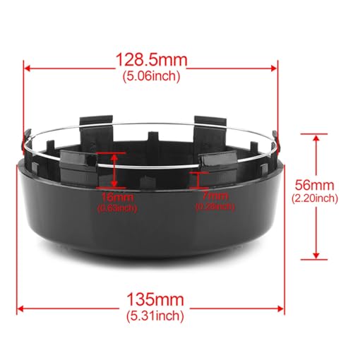 Cache-moyeu perdu ? Remplacez avec ce centre de roue 135mm compatible SO6 - 2