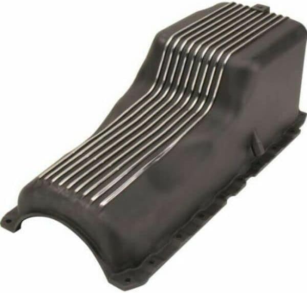 Aluminum Finned Oil Pan for 1965-1990 BBC 396-502, Black