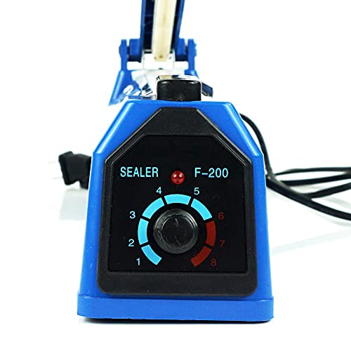 8In Impulse Heat Sealer W/Adjustable Knob Seals Plastic Bags W/Spare Replacement Kit #TOP5