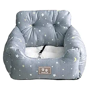 FHS Dog Car Seat Protector Pad Pet Car Carrier Bed for SUV Supplies Grey