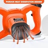 2600W Concrete Mixer Machine Paddle Mixer,240V Electric Power Plaster Mixer,6 Speed Adjustable Paint Mixer,M14 Threaded Rod,2M Power Cable,Orange - Image 6