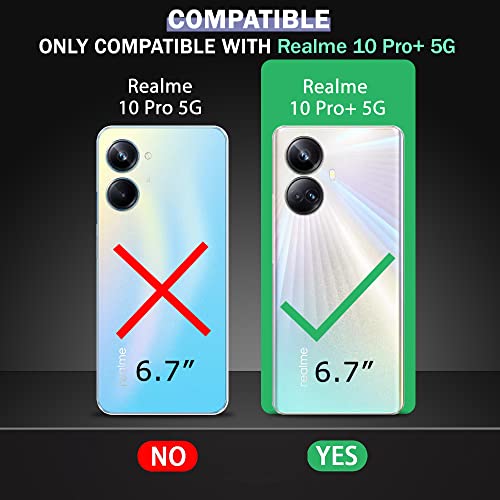 Image of TheGiftKart Back Cover Soft Case for Realme 10 Pro Plus 5G | Camera Protection | Inbuilt Dust Plugs & Anti-Slip Grip | Ultra Clear Slim Back Cover Case for Realme 10 Pro Plus (Silicone | Transparent)