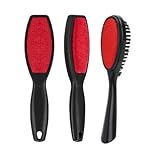 2 Stück Fusselbürste, Doppelseitige Kleiderbürste, Veloursbürste zum Entfernen von Flusen und...