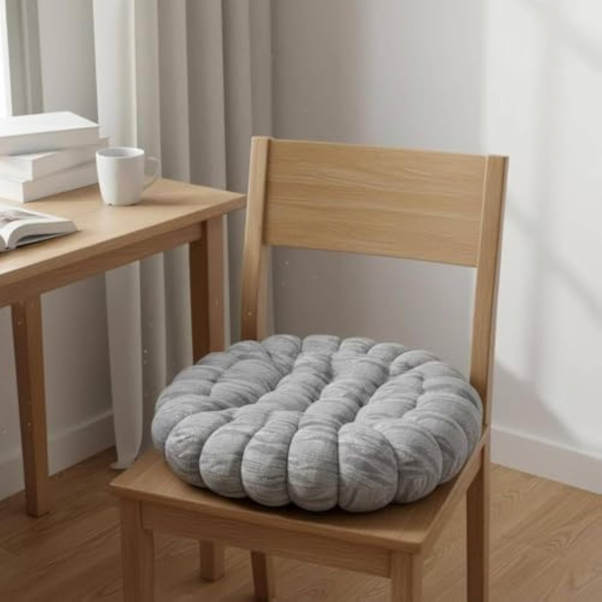 Thick Velvety Chair Cushion for Office & Study, Green