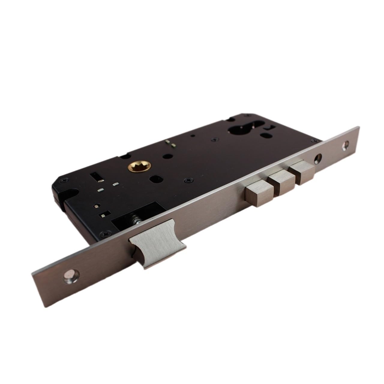 Cilindro Serratura,Cilindro Porta Blindata Mortisa Sliding Sliding Porta Muto Serratura stretta Body Acciaio Inox Single Bolt Triple Security Security LockHandle Block con alta sicurezza