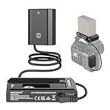 NEEWER Placa Adaptadora de Batería NP-F con Batería Ficticia NP-FZ100, Salidas DC 12V 5,5x2,5mm Macho & 7,4V 5,5x2,1mm Macho Compatible con Sony ZV-E1 FX30 FX3 a1 a9 a7S III a7R V a7C, PS004E