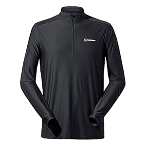 Berghaus Men’s 24/7 Half Zip Long Sleeve Tech Baselayer T-Shirt T-Shirt (Pack of 1)