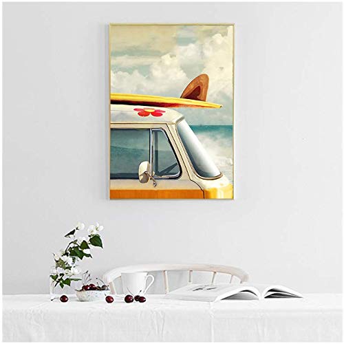 Wall art image de surf pour illuminer un salon moderne - 3