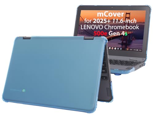 Funda Lenovo 500e Chromebook Gen 4s ideal para estudiantes en color aguamarina