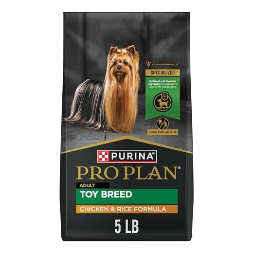 Purina Pro Plan Toy Breed Dog Food With Probiotics for Dogs, Chicken & Rice Formula - 5 lb. Bag