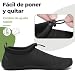 Imagen de Mishansha Escarpines Hombre Mujer Agua Zapatillas de Agua Zapatos Playa Secado Rápido Escarpines para Piscina Mar Surf Acuáticos Negro