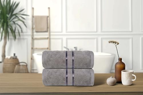 Toallas suaves de baño en algodón de alta calidad y tacto mullido para el cuerpo 6