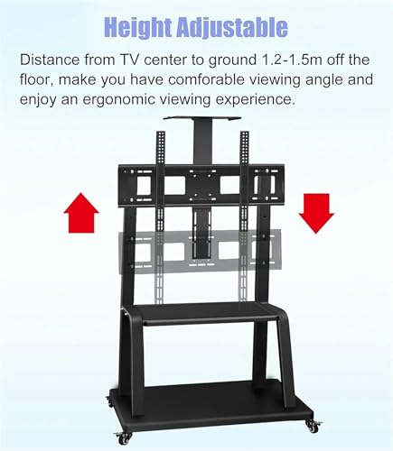Soporte móvil para TV 40-65 pulgadas con ruedas y almacenamiento miniatura 5
