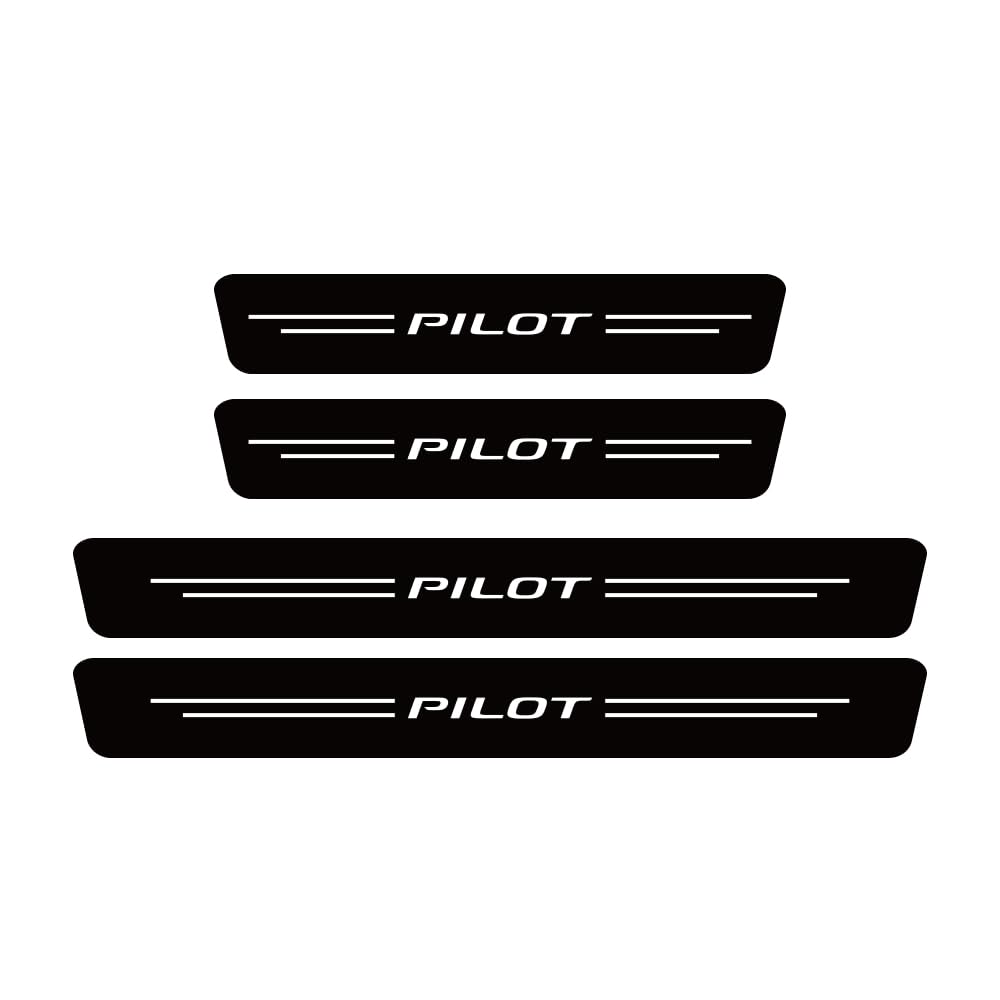 SDYAYFGE 4Pcs Kick Plates Car Door Sill Protector,for Pilot