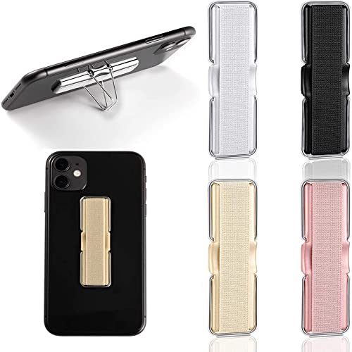 4 Stück Fingerhalterung Handy, Smartphone Fingerhalter Griff Halterung,4 Farben Finger Gurt Handy Halter Selbstklebende Handy Fingerhalterung Handy Halter Griff für iPhone, Samsung, Huawei, Sony, UVM Cover