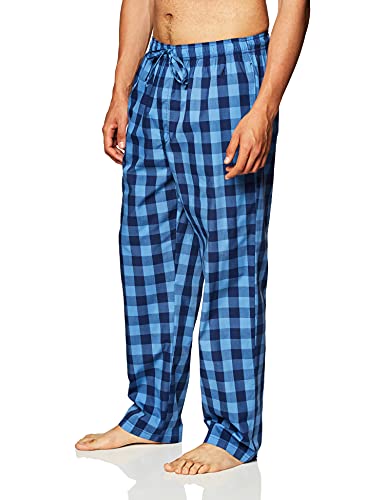 Nautica Men's Soft Woven 100% Cotton Elastic Waistband Sleep Pajama Pant, Buffalo Blue, X-Large #TOP2