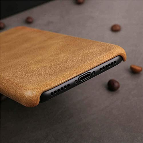 Protection iPhone 11 Pro Max anti-rayure housse cuir mince café