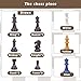 3 or 4 Player Chess Board Game Set,64 Pieces Colorful Chess,Chess Game for Team with a Leather Game Mat