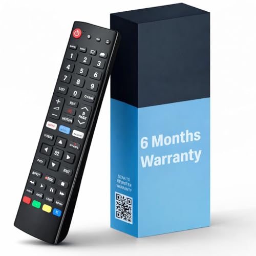 LOUTOC Original Remote Control Compatible with Lg Smart Tv Remote Universal Suitable for LED OLED LCD UHD Plasma Android Television & AKB75095303 with Hot Keys