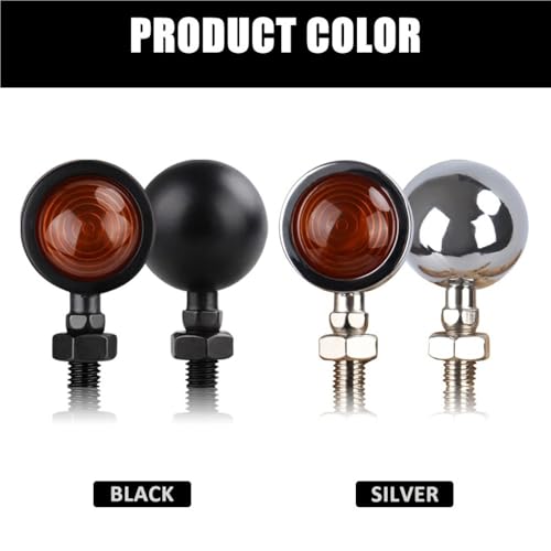 Intermitentes moto 12V universales y luces traseras metálicas para Cruiser o Bobber 3