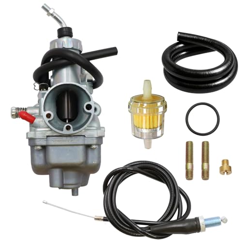 Réparer Carburateur Yamaha Moto 4 Kit avec Câble d'Accélérateur YFM225 pour Démarrage Facile