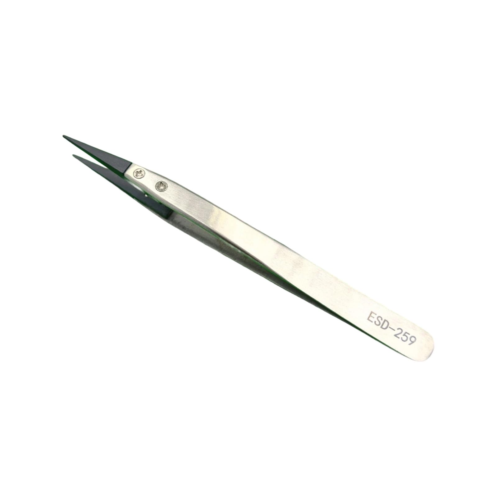 Static Control ESD Safe Stainless Steel Fine Point Tweezers for Electronics Repair and Laboratory Equipment Maintenance Antistatic Tweezers