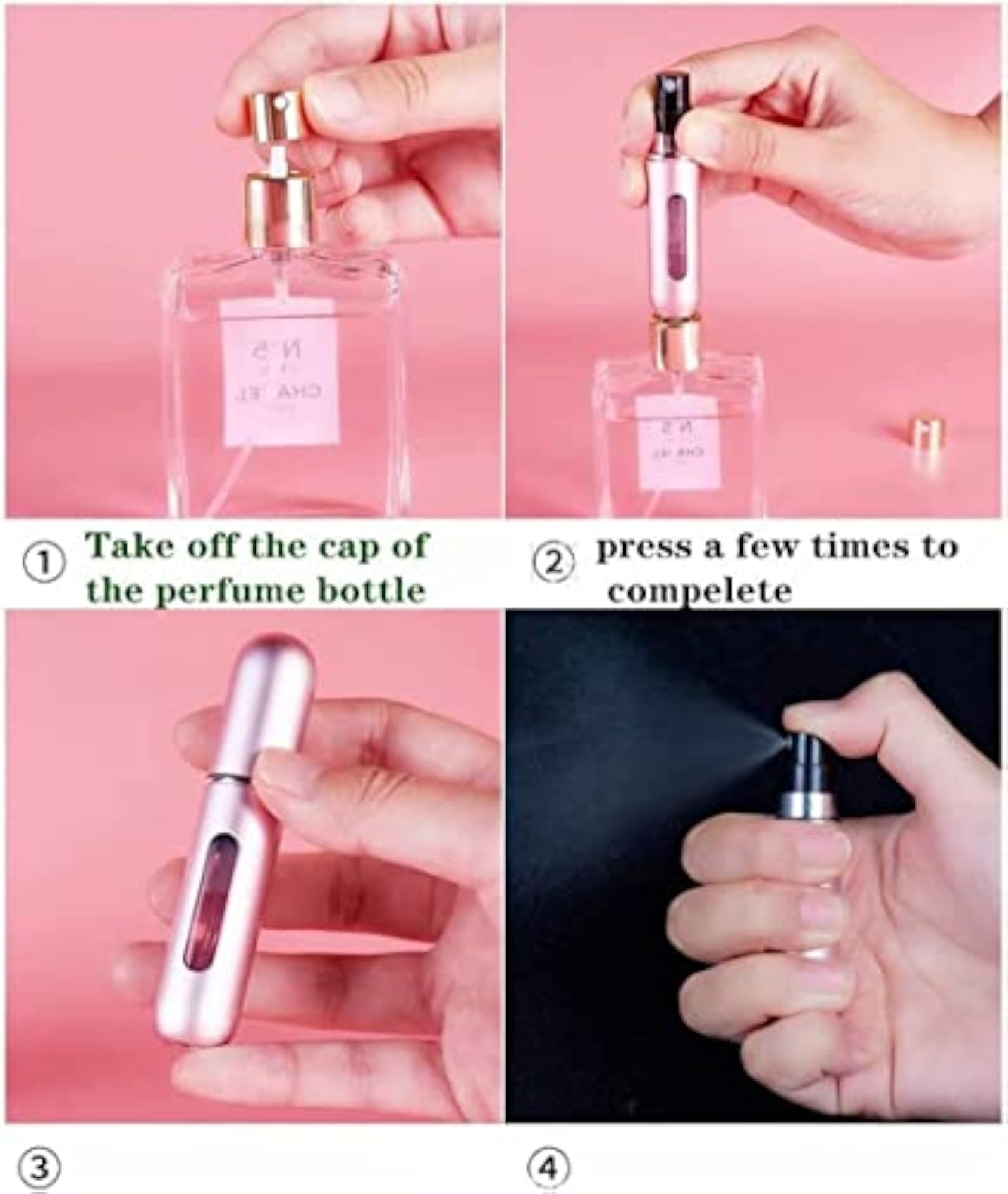 Portable Mini Refillable Perfume Atomizer Bottle, Travel Size
