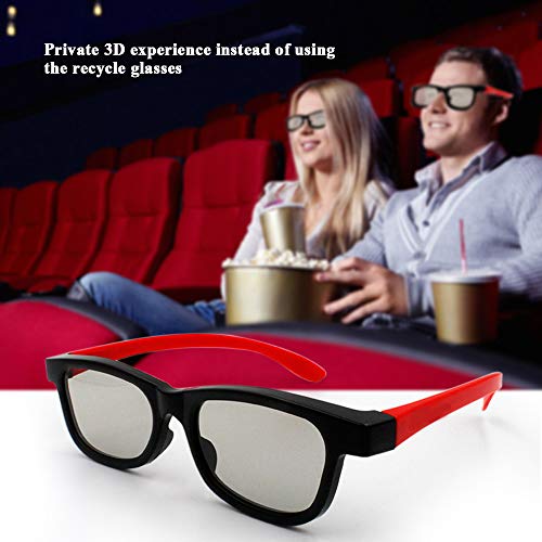 Copos, Andoer Óculos 3D passivos G66 Lentes polarizadas para cinema, portátil leve para assistir fil