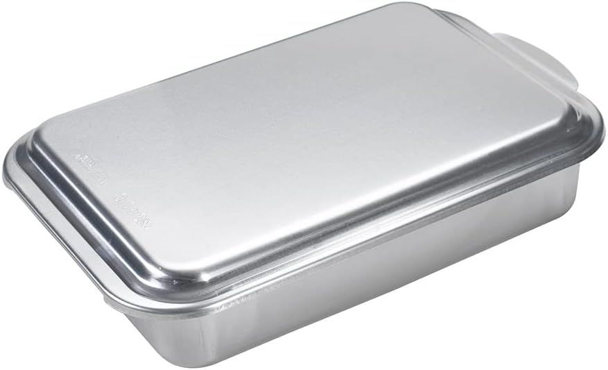 Nordic Ware Natural Aluminum Commercial Muffin Pan with Lid