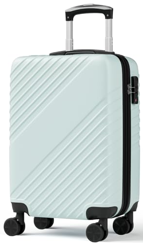 Image of 20 Inch Carry On Luggage, ABS Hardside Suitcase with Spinner Wheels, Airline-Approved Cabin Luggage with TSA Security Lock, Expandable Travel Suitcase for Flights, Business Trips & Weekend Vacations