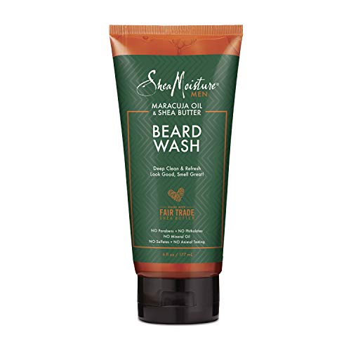 SheaMoisture Maracuja Oil & Shea Butter for a Full Beard Wash to Deep Clean 6 oz