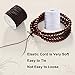 Stretchy String for Bracelets, 4 Rolls 1 mm Sturdy Elastic String Elastic Cord for Jewelry Making, Necklaces, Beading (2 Black+ 2 White)