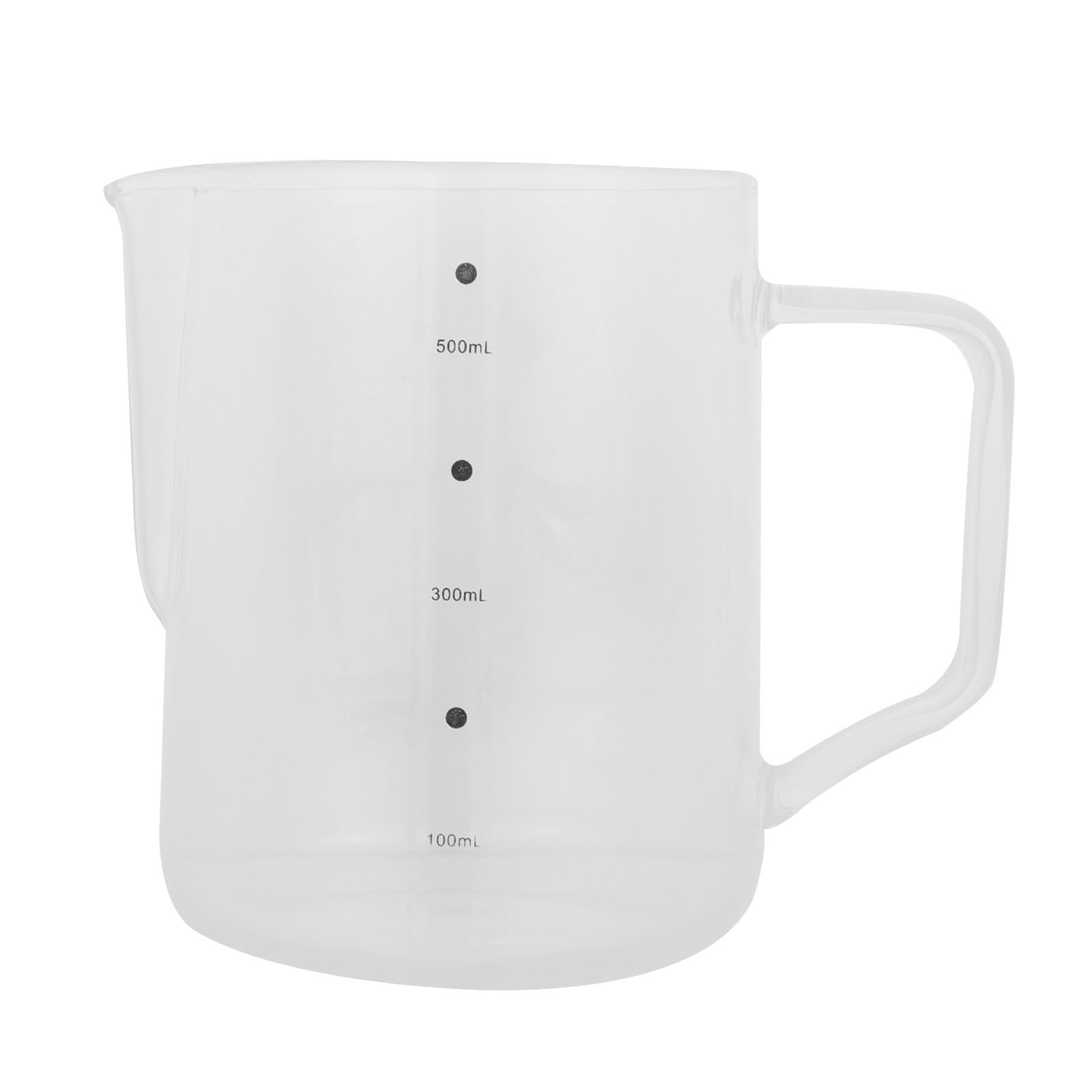 Taza de café con boquilla de vidrio de 350ml para servir sin derrames en casa