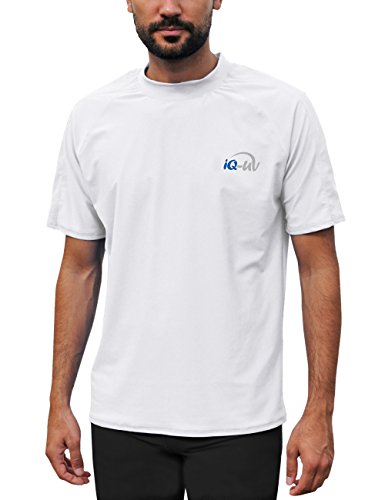 IQ UV Herren IQ-UV 300 Shirt Kurzarm Loose Fit UV T-Shirt, white, L Cover