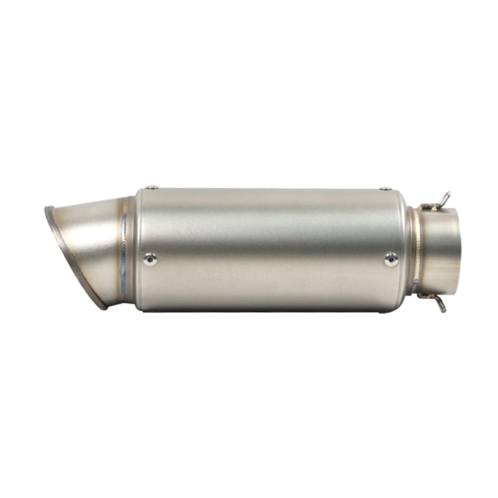 Shkalacar Universal de la Moto Escape51 mm, Escape Motoscooter Suciedad Bicicleta Silenciador Tubo de Acero Inoxidable