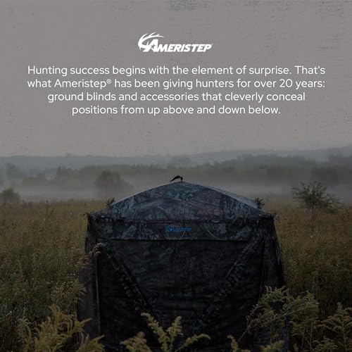 Ameristep Caretaker Kick Out Pop-Up Ground Blind, Premium Hunting Blind, Realtree Edge Camo, One Size - Thumbnail 5