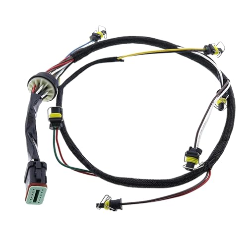 dertgmlm New Fuel Injector Wire Harness 153-8920 1538920 CA1538920 222-5917 Fits For Caterpillar CAT 120H 135H 3126 3126B 3126E 322C 322C FM 325C 325C FM 561N 570B