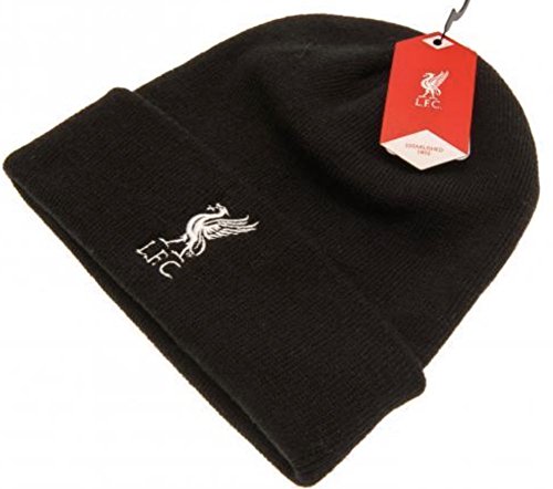 Liverpool F.C. Black Cuff Knitted Hat with Liverbird
