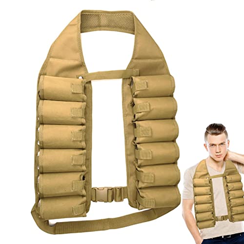 Monozoz Ceinture de bière, gilet de bière et de soda, porte-gobelet d'extérieur, porte-gobelet, gilet de boisson à 12 poches, accessoire de barbecue pour l'escalade, l'alpinisme